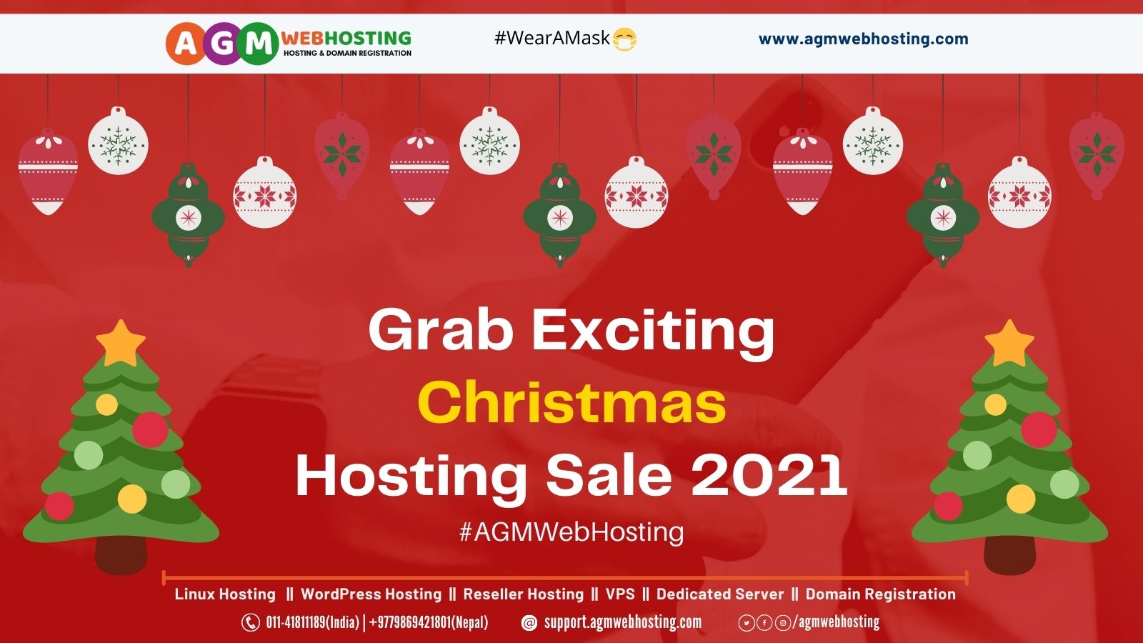 Christmas sale on domain and hosting in Nepal